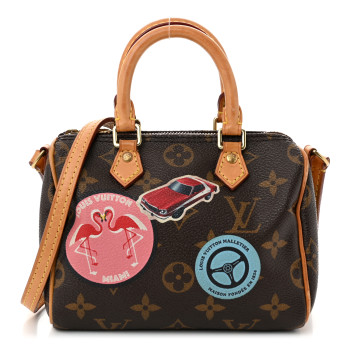 LOUIS VUITTON Monogram World Tour Nano Speedy