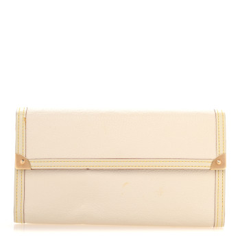 LOUIS VUITTON Suhali Porte Tresor International Wallet White