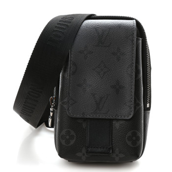 LOUIS VUITTON Monogram Eclipse Reverse Double Phone Pouch NM