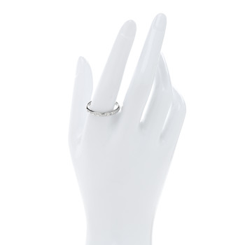 TIFFANY Platinum Diamond Elsa Peretti Stacking Band Ring 62 10