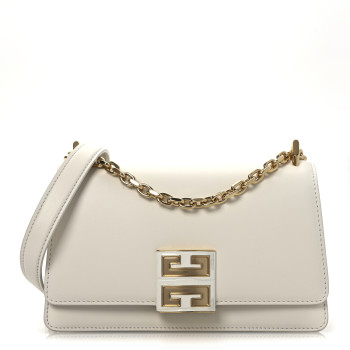 GIVENCHY Calfskin Small 4G Sliding Chain Bag Ivory