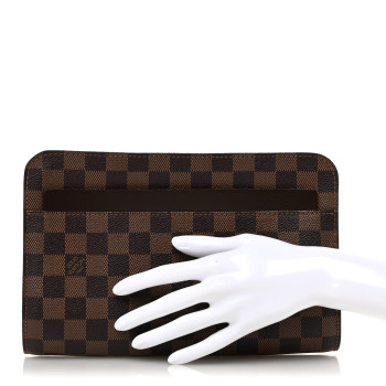 LOUIS VUITTON Damier Ebene Pochette Saint Louis Clutch