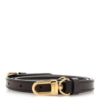LOUIS VUITTON Calfskin 16mm Adjustable Shoulder Strap Ebene