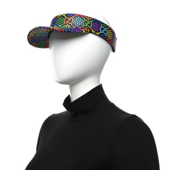 GUCCI GG Supreme Monogram Psychedelic Izzy Visor M Black Multicolor