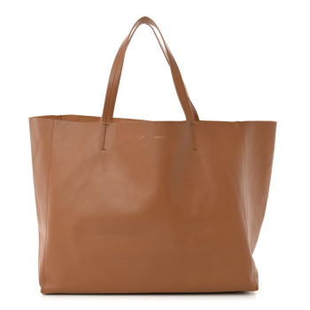 CELINE Lambskin Horizontal Cabas Camel