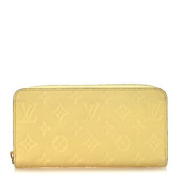 LOUIS VUITTON Empreinte Zippy Wallet Citrine