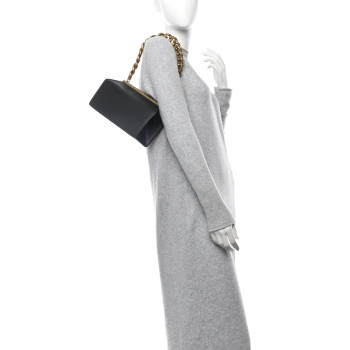 STELLA MCCARTNEY Eco Alter Nappa Small Chunky Chain Bag Black