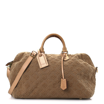 LOUIS VUITTON Denim Monogram Stone Speedy Bandouliere 35 Caramel