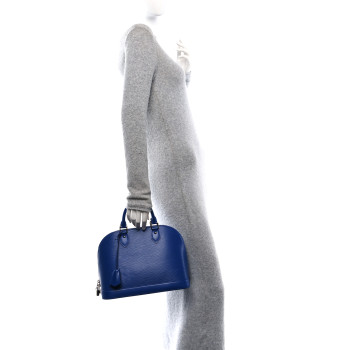 LOUIS VUITTON Epi Alma PM Blueberry
