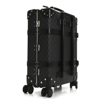 GUCCI GG Supreme Monogram Globe-Trotter Carry-On Black