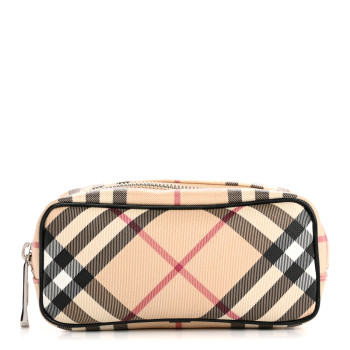BURBERRY Nova Check Pouch Black