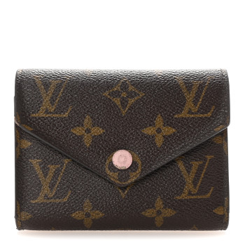LOUIS VUITTON Monogram Victorine Wallet Rose Ballerine