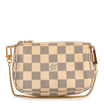 LOUIS VUITTON Damier Azur Mini Pochette Accessories