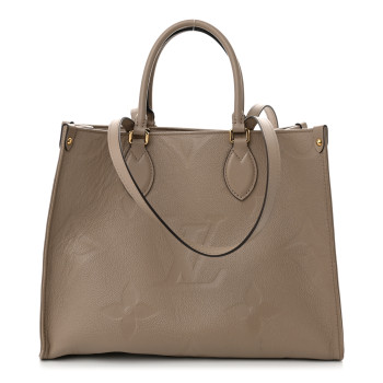 LOUIS VUITTON Empreinte Monogram Giant Onthego MM Tourterelle