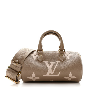 LOUIS VUITTON Empreinte Monogram Giant Papillon BB Tourterelle Cream
