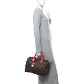 LOUIS VUITTON Monogram Totem Speedy 30 Flamingo