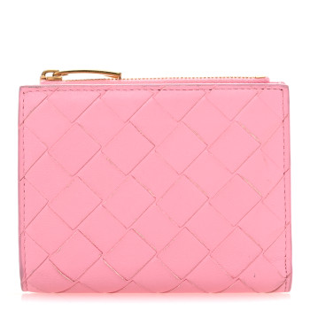 BOTTEGA VENETA Nappa Intrecciato Bifold Zip Wallet Ribbon
