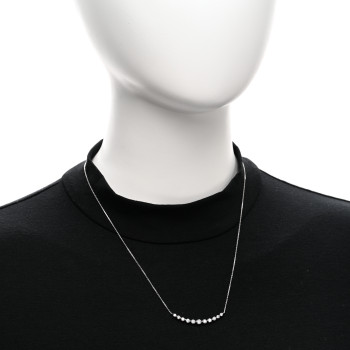 PARKER & WEST 18K White Gold Diamond 1.00ctw Graduated Station Necklace