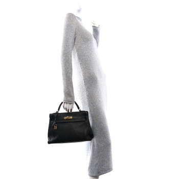 HERMES Kelly Retourne 32 Black