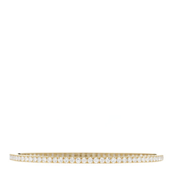PARKER & WEST 18K Yellow Gold Diamond 3.00ctw Pave Bangle Bracelet M
