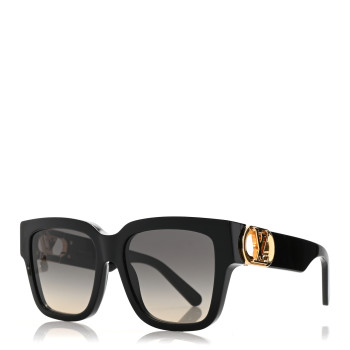 LOUIS VUITTON Acetate LV Link PM Square Sunglasses Z1566W Black