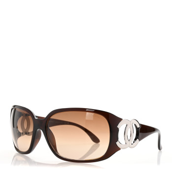 CHANEL Acetate CC Sunglasses 6014 Brown