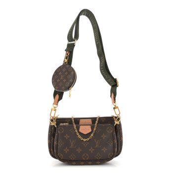 LOUIS VUITTON Monogram Multi Pochette Accessories Kaki
