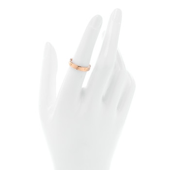 CARTIER 18K Pink Gold 3.5mm LOVE Wedding Band Ring 52 6