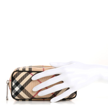 BURBERRY Nova Check Pouch Black