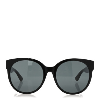 GUCCI Acetate Round Sunglasses GG0035S Black