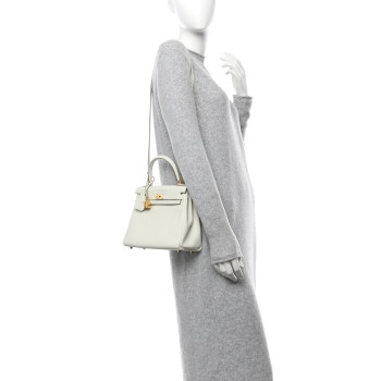 HERMES Togo Kelly Retourne 25 Mushroom