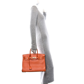 HERMES Gulliver Birkin 35 Orange