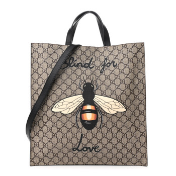 GUCCI GG Supreme Monogram Blind for Love Vertical Tote