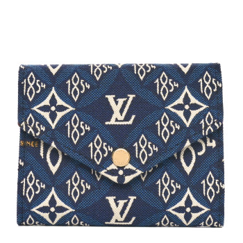 LOUIS VUITTON Jacquard Since 1854 Victorine Wallet Blue