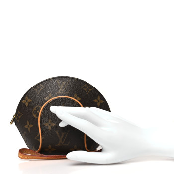 LOUIS VUITTON Monogram Mini Ellipse Wristlet Clutch