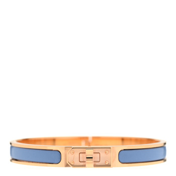HERMES Enamel Mini Clic Kelly Bracelet PM Chardon