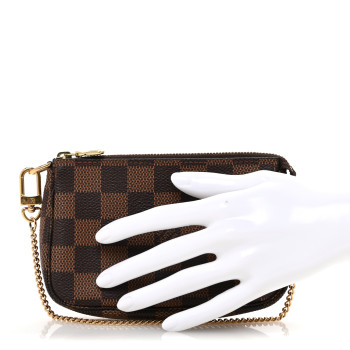LOUIS VUITTON Damier Ebene Mini Pochette Accessories