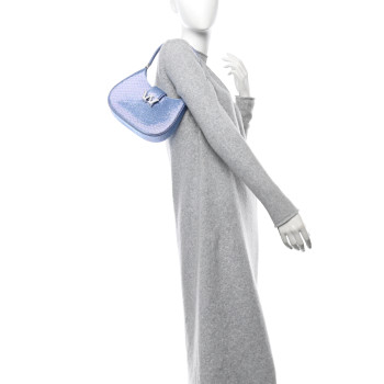 ALEXANDER WANG Calfskin Satin Crystal Embellished Small Legacy Glitter Hobo Oxford
