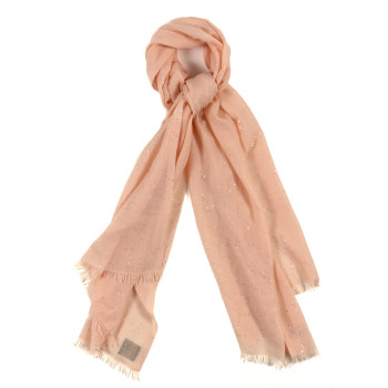LOUIS VUITTON Cashmere Silk Sequin Scarf Pink
