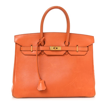 HERMES Gulliver Birkin 35 Orange