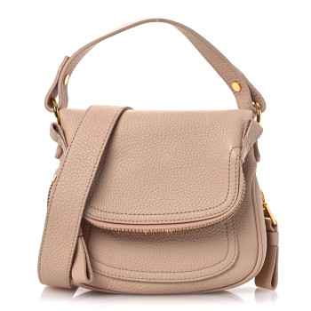TOM FORD Pebbled Calfskin Jennifer Mini Crossbody Bag Blush Nude