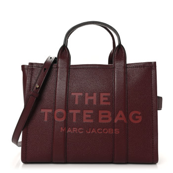 MARC JACOBS Grained Calfskin Medium The Tote Bag Chianti