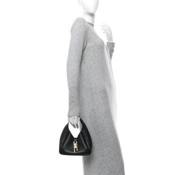 GIVENCHY Grained Calfskin Mini G-Lock Hobo Black