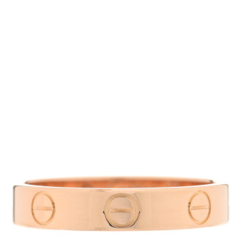CARTIER 18K Pink Gold 3.5mm LOVE Wedding Band Ring 52 6
