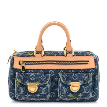 LOUIS VUITTON Monogram Denim Neo Speedy Blue