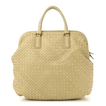 BOTTEGA VENETA Nappa Intrecciato Frame Tote Colonial