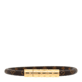 LOUIS VUITTON Monogram LV Confidential Bracelet 17