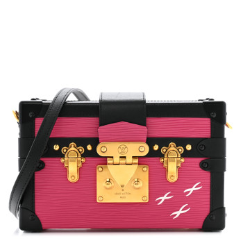 LOUIS VUITTON Epi Petite Malle Fuchsia Black