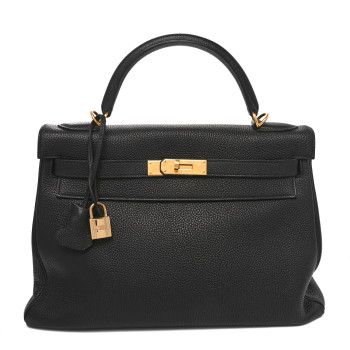 HERMES Kelly Retourne 32 Black