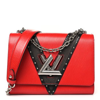 LOUIS VUITTON Epi Monogram Twist Shoulder Bag MM Coquelicot